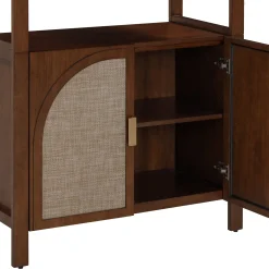 Arched Bookshelf Entertainment Center for 75