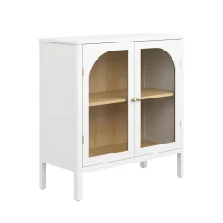 Arched Glass Door TV Console for TVs up to 100