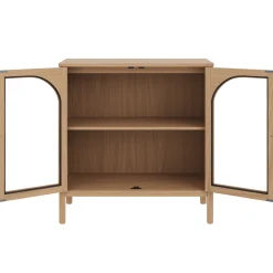 Arched Glass Door TV Console for TVs up to 65