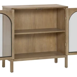 Arched Glass Door TV Console for TVs up to 65