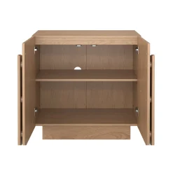 Arched Kitchen Cabinet Credenza Oak (Set of 2)