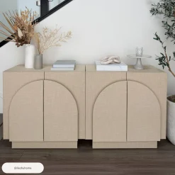Arched TV Console Cabinet for TVs up to 65