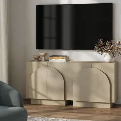 Arched TV Console Cabinet for TVs up to 65