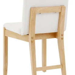 Bohemian Wood & Boucle Dining Set (6 Chairs)