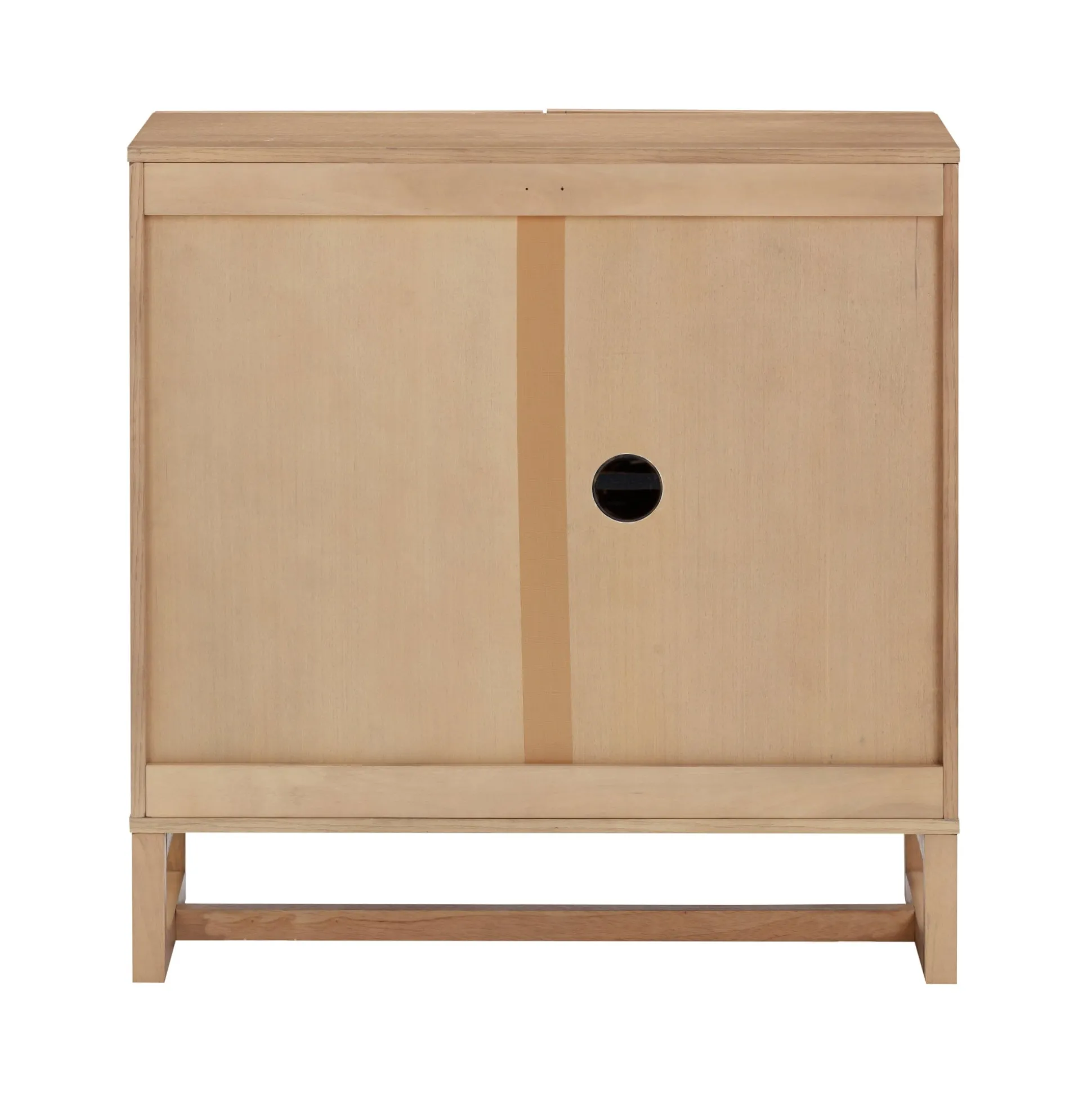 Boho Arched Cabinet Credenza Raw Oak (Set of 3)