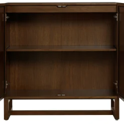 Boho Arched Storage Credenza Dark Acacia (Set of 3)
