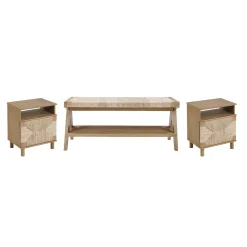 Boho Bedroom Set Light Brown