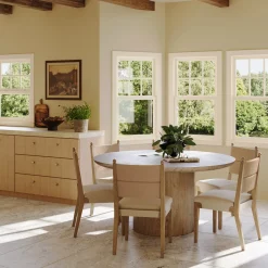 Boho Natural Flax & Seagrass Dining Chair