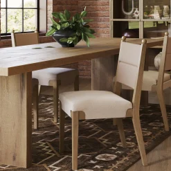 Boho Natural Flax & Seagrass Dining Chair