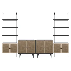Boho Rattan Entertainment Center