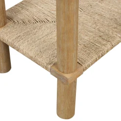 Boho Seagrass Console Tables (Set of 3)