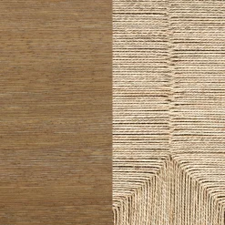 Boho Seagrass 3-Drawer Dresser Light Brown (Set of 3)