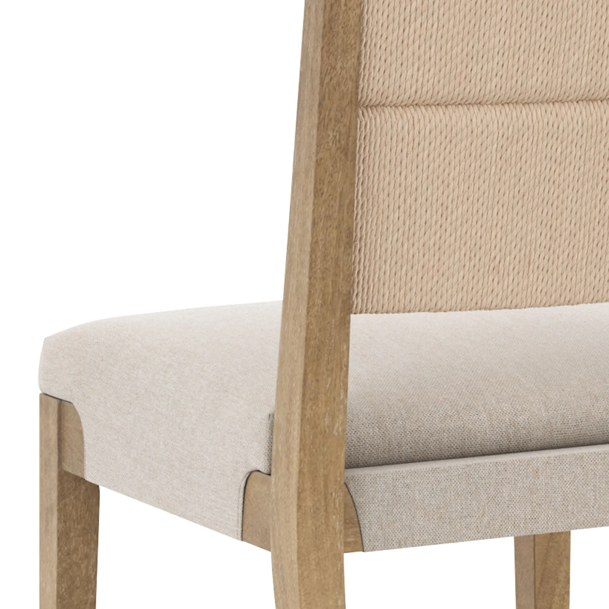 Boho Solid Wood Dining Set Light Brown (6 Chairs)