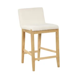Boucle Counter Height Bar Stools Warm Pine (Set of 4)