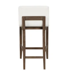 Boucle Counter Height Bar Stools Dark Brown (Set of 2)