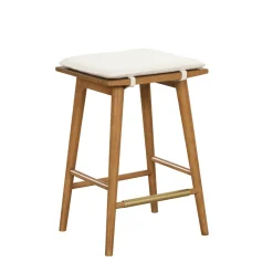 Boucle Counter Height Bar Stools Brown (Set of 4)