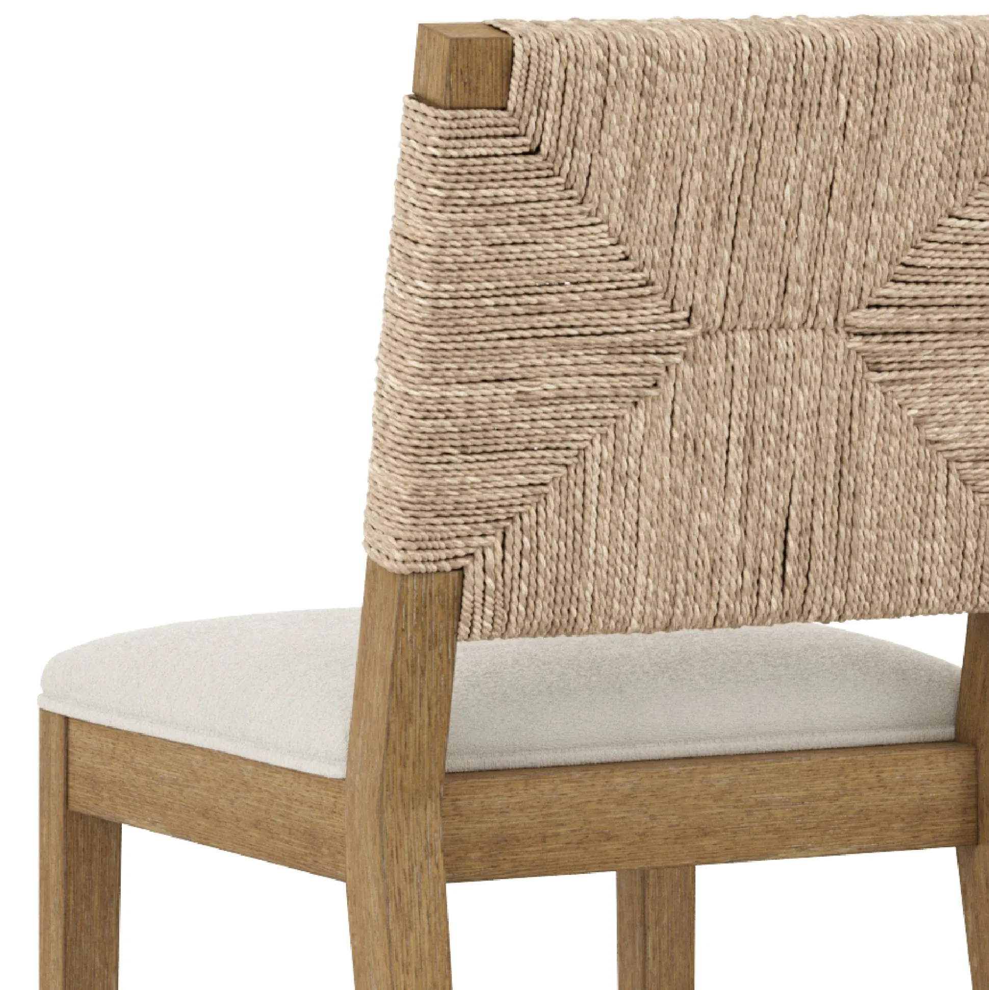 Boucle & Seagrass Bar Stool Light Brown