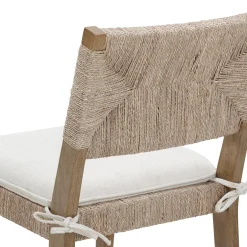 Boucle & Seagrass Dining Chair Light Brown (Set of 6)