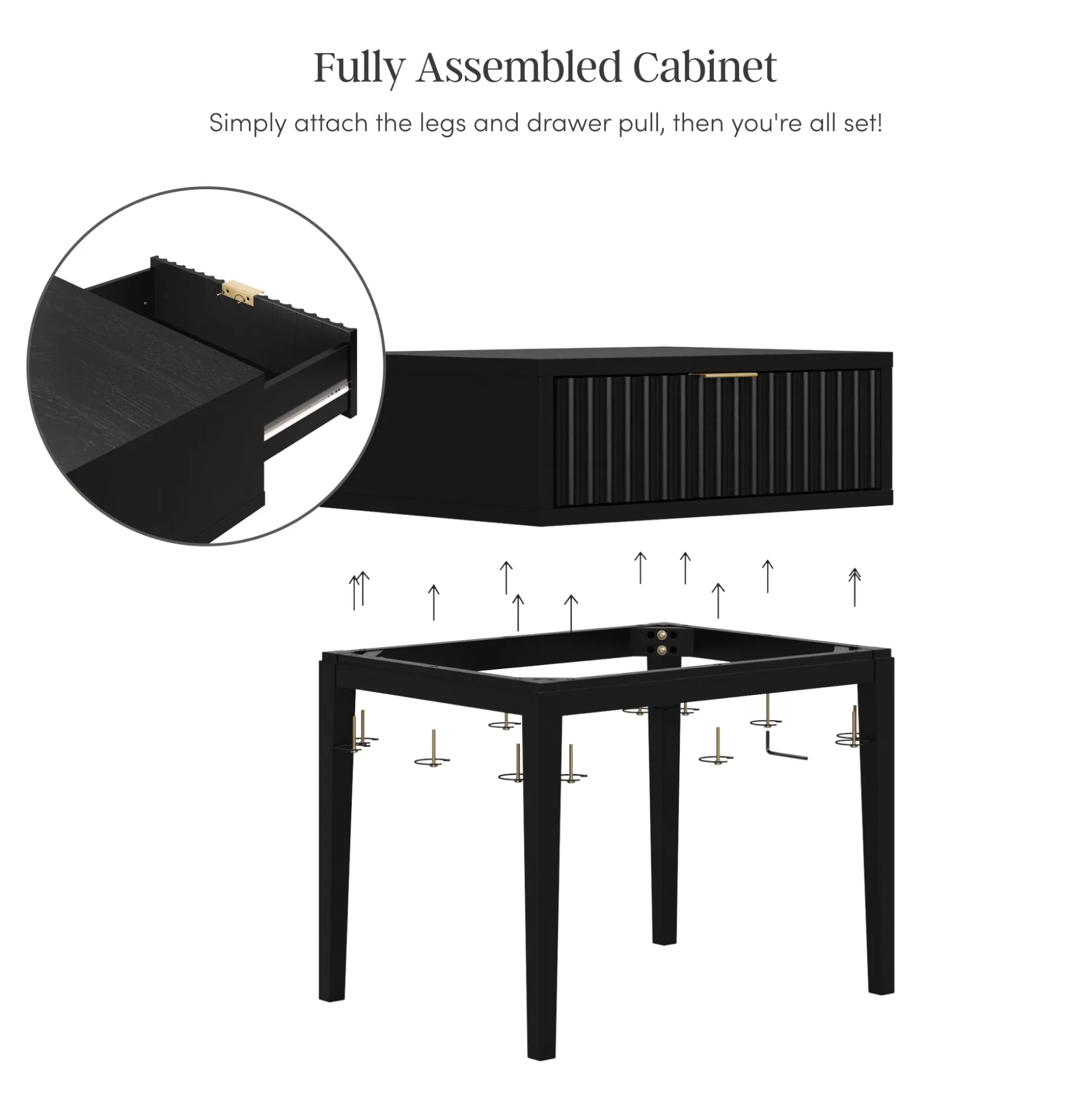 Boucle Upholstered Queen Headboard and Nightstand Set