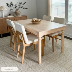 Exposed Back Dining Chair Brushed Warm Pine
