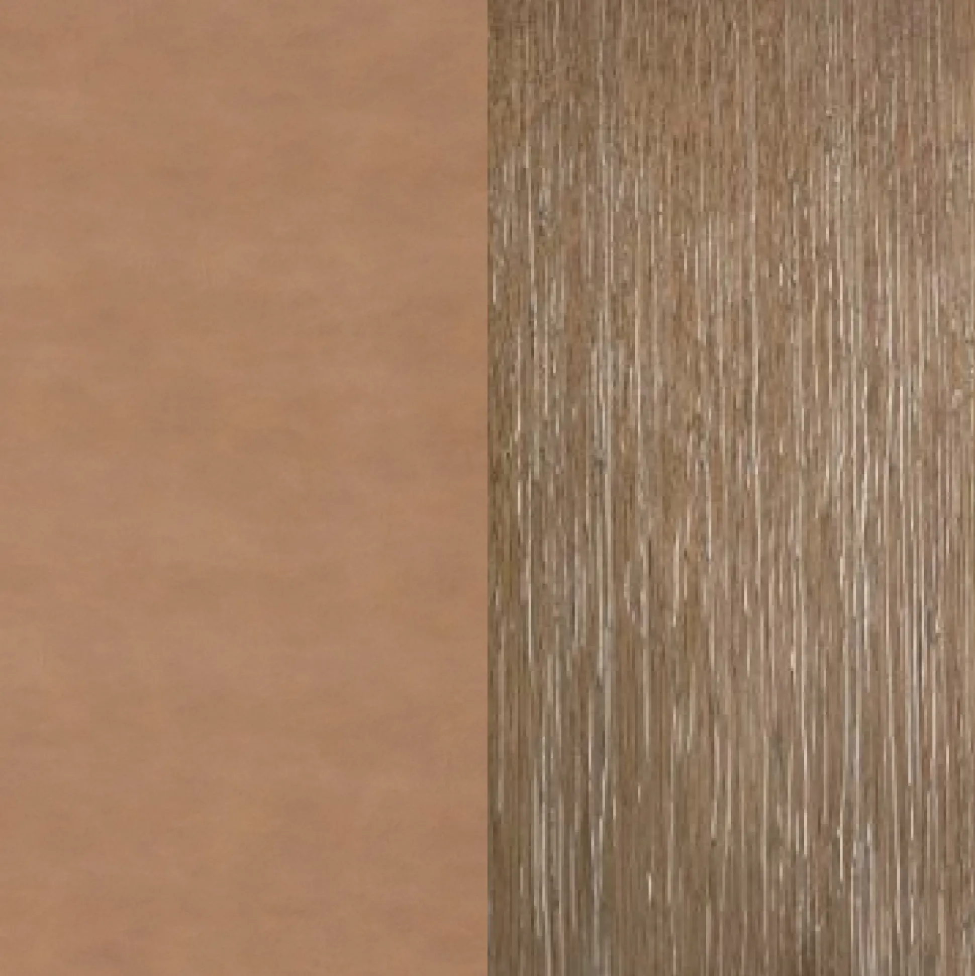 Exposed Back Dining Chair Light Brown (Set of 2)