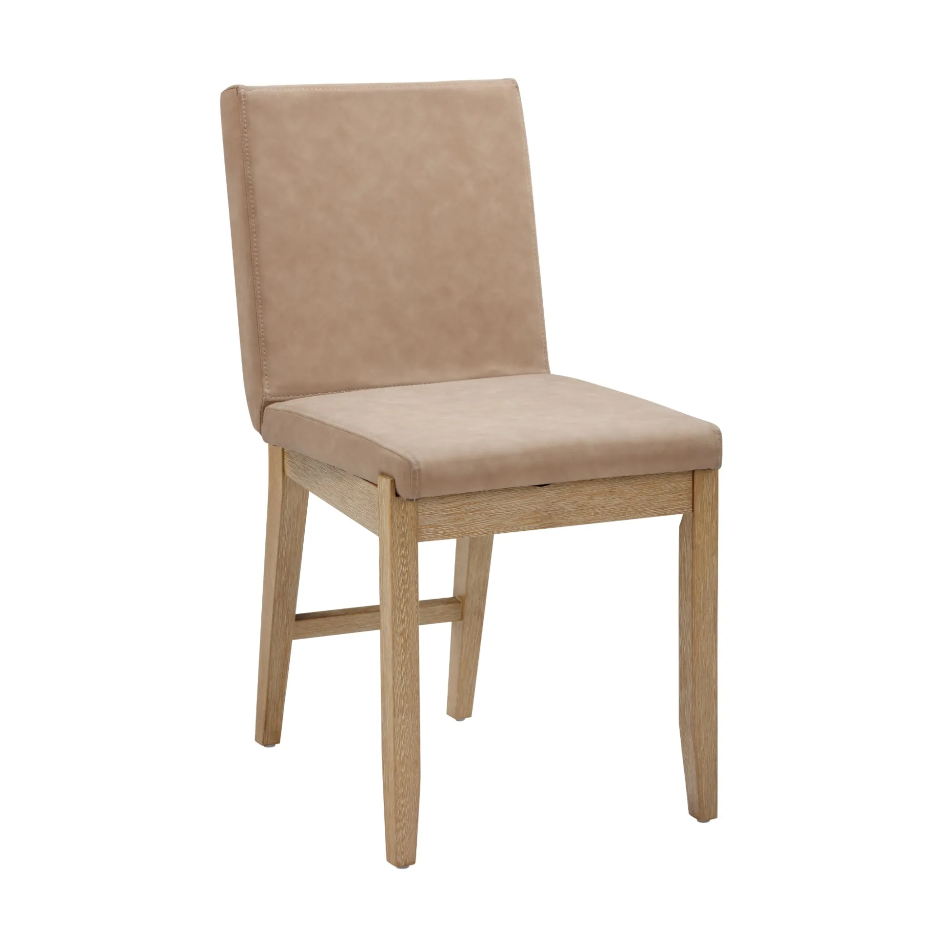 Exposed Back Dining Chairs Light Brown (Set of 4)