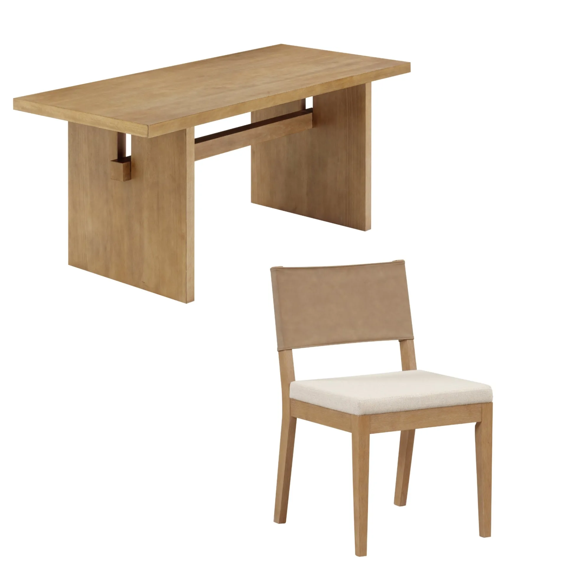 Farmhouse Dining Set (6 Chairs)