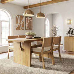 Farmhouse Dining Set (4 Chairs)