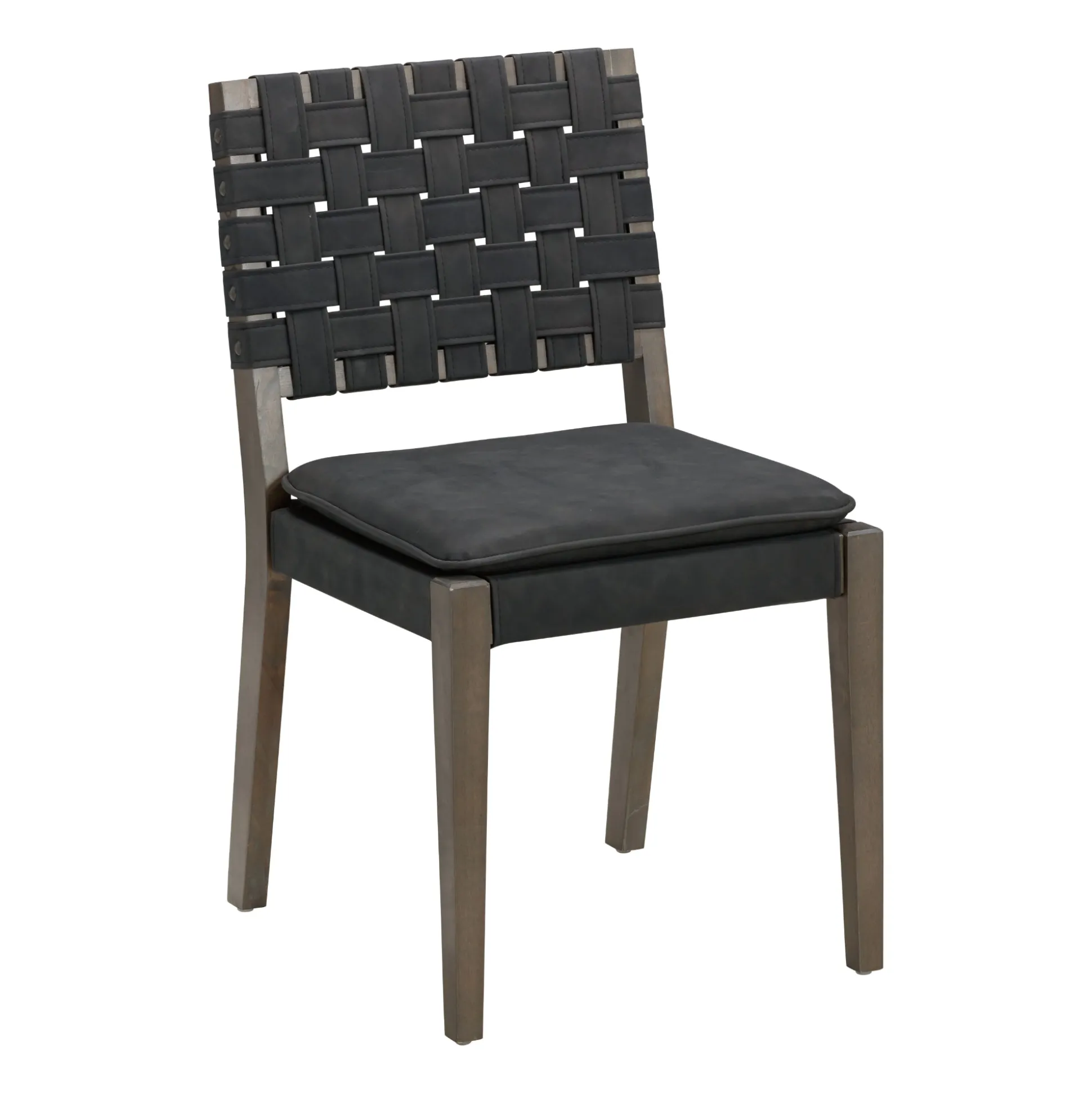 Faux Leather Dining Chairs Black (Set of 4)