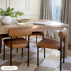 Faux Leather Modern Dining Chair (Set of 2)