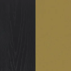 Fluted Wood Bedroom Set Black Oak