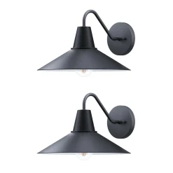 Indoor or Outdoor Metal Decorative Wall Light (Set of 2)
