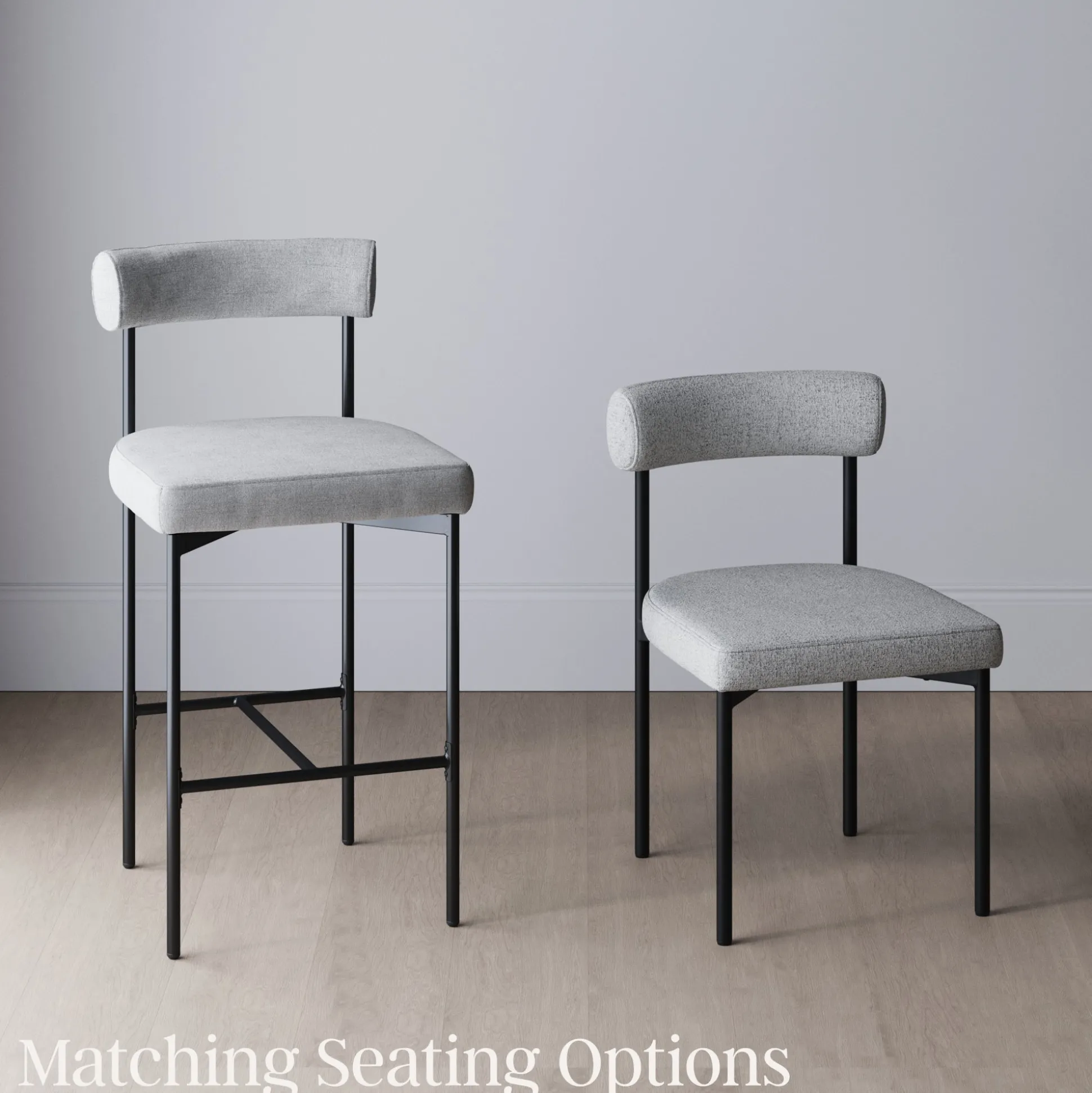 Metal Counter Height Bar Stools Gray (Set of 2)