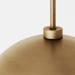 Metal Hanging Pendant Lights Brass (Set of 2)