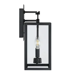 Metal Lantern Outdoor 2-Bulb Wall Light
