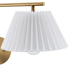 Metal Swing Arm Wall Lights Brass (Set of 2)