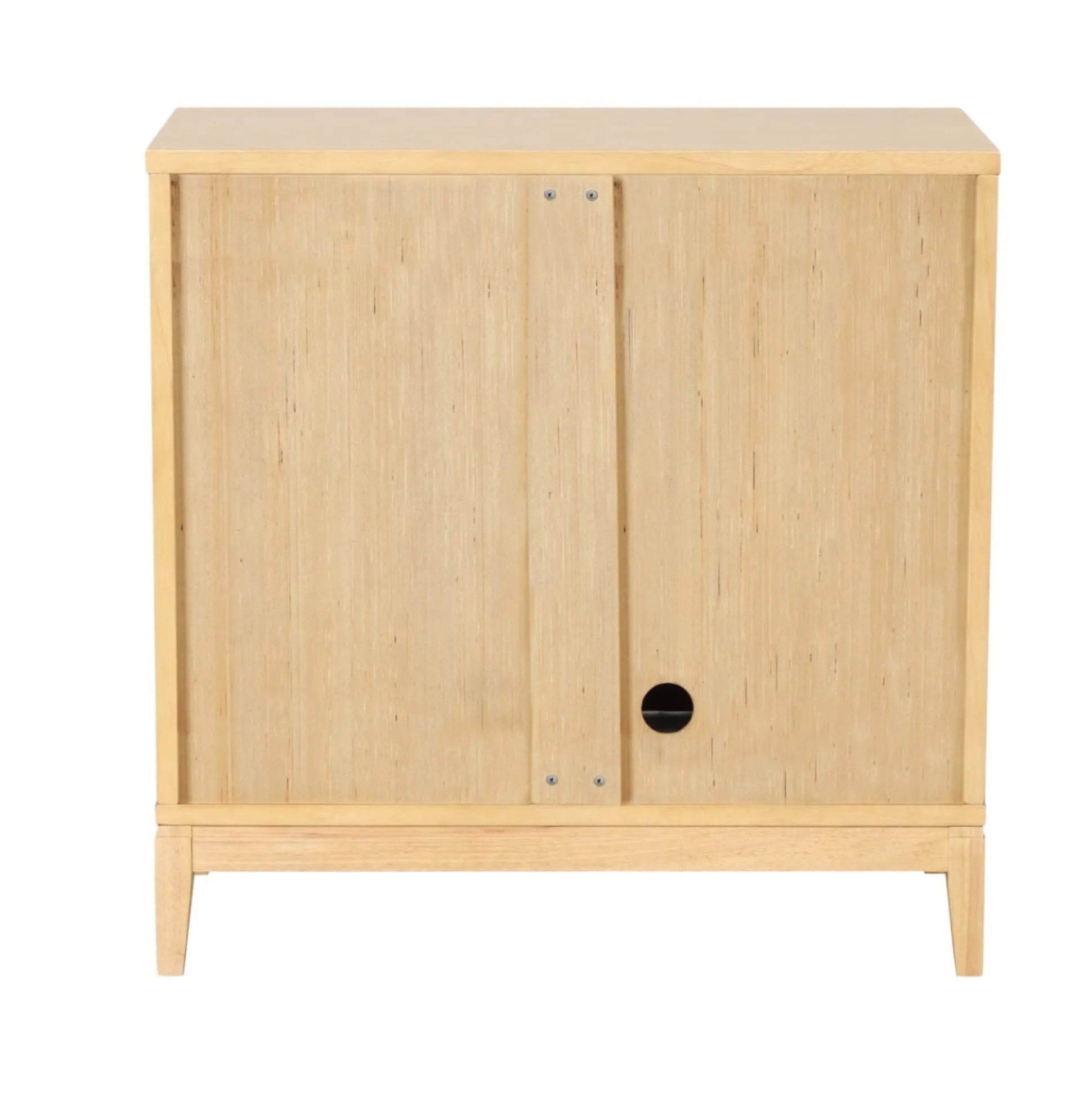 Mid-Century Fluted for TVs up to 100" Console Warm Pine