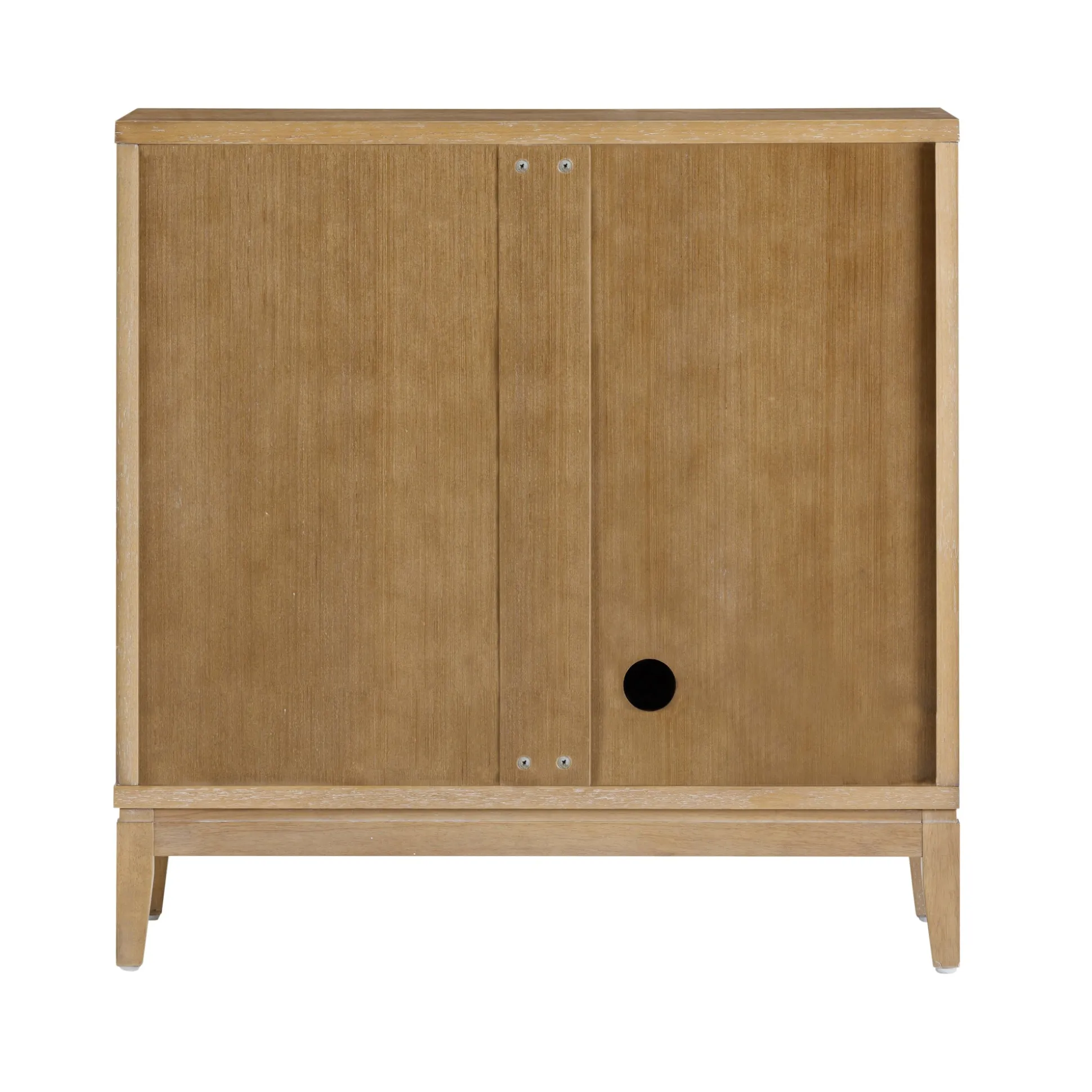 Mid-Century Fluted TV Console for TVs up to 75" Light Brown