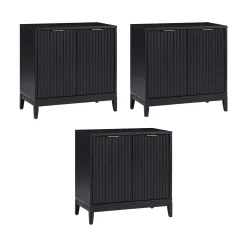 Mid-Century Fluted TV Console for TVs up to 75