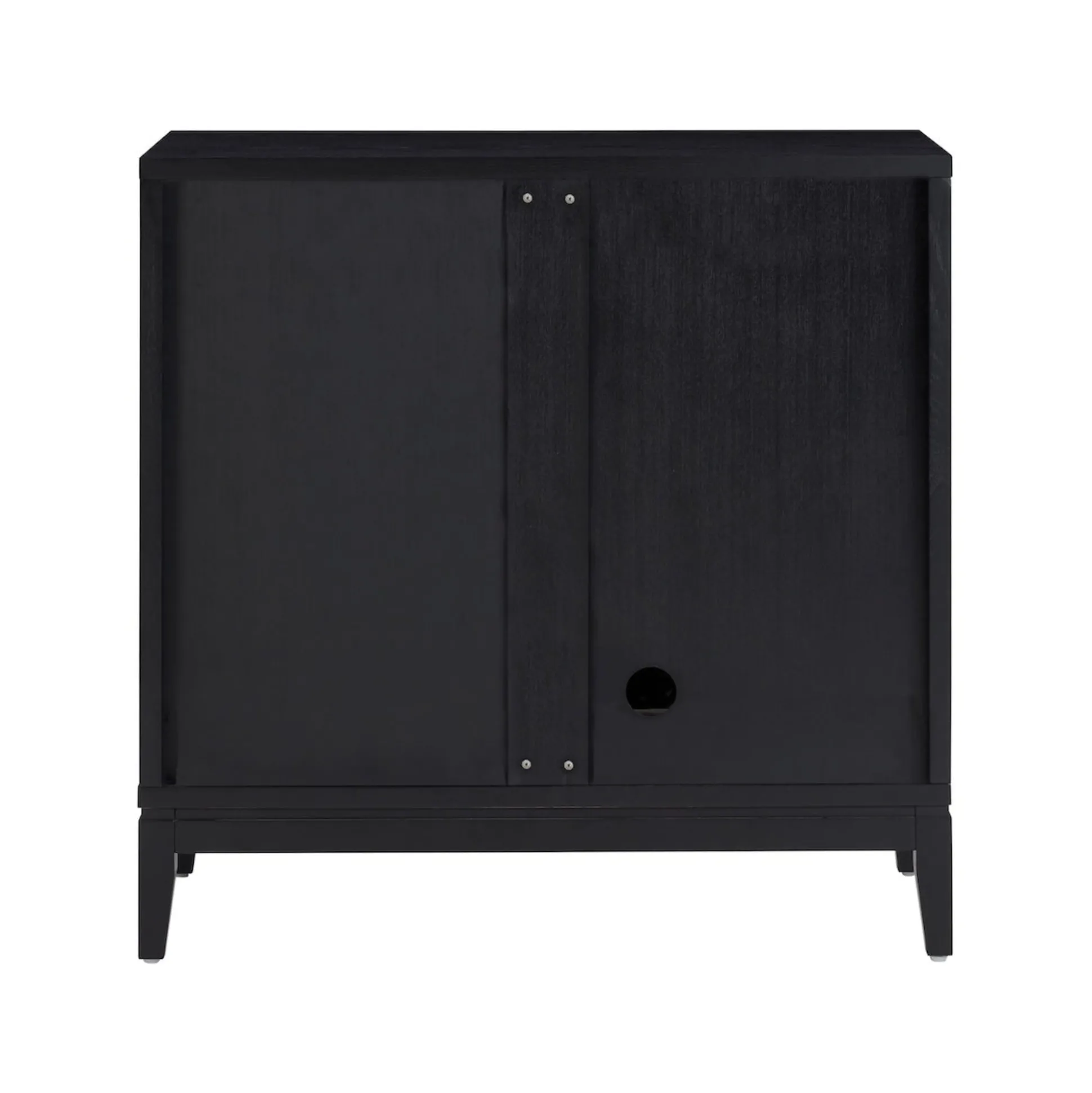 Mid-Century Fluted TV Console for TVs up to 75" Black