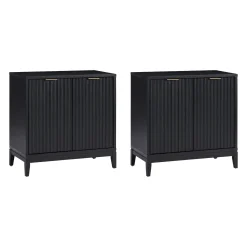 Mid-Century Fluted TV Console for TVs up to 65