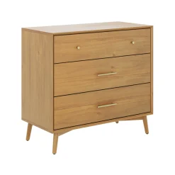 Mid-Century Modern Acacia 3 Drawer Dresser