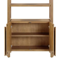 Mid-Century Modern Arched Entertainment Center (3 Cabinets)