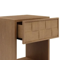 Mid Century Modern Nightstand with 1 Drawer