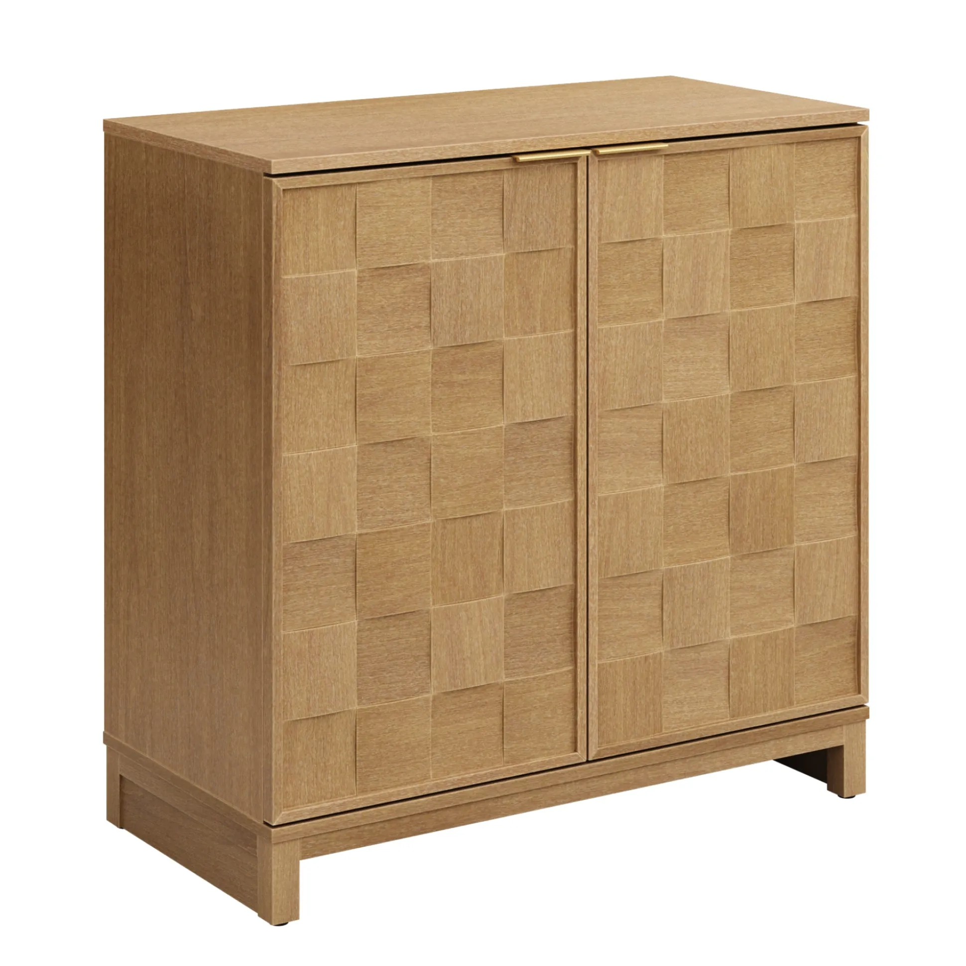 Mid Century Modern Storage Bar Cabinet with Doors