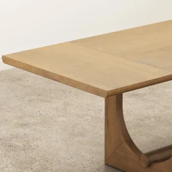 Mid-Century Modern Table Extension Light Brown