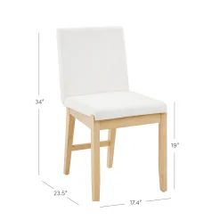 Modern Exposed Back Dining Chair (Set of 6)
