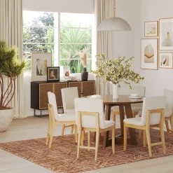 Modern Exposed Back Dining Chair (Set of 6)