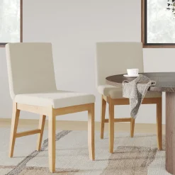 Modern Exposed Back Dining Chair (Set of 2)