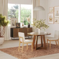 Modern Exposed Back Dining Chair (Set of 2)